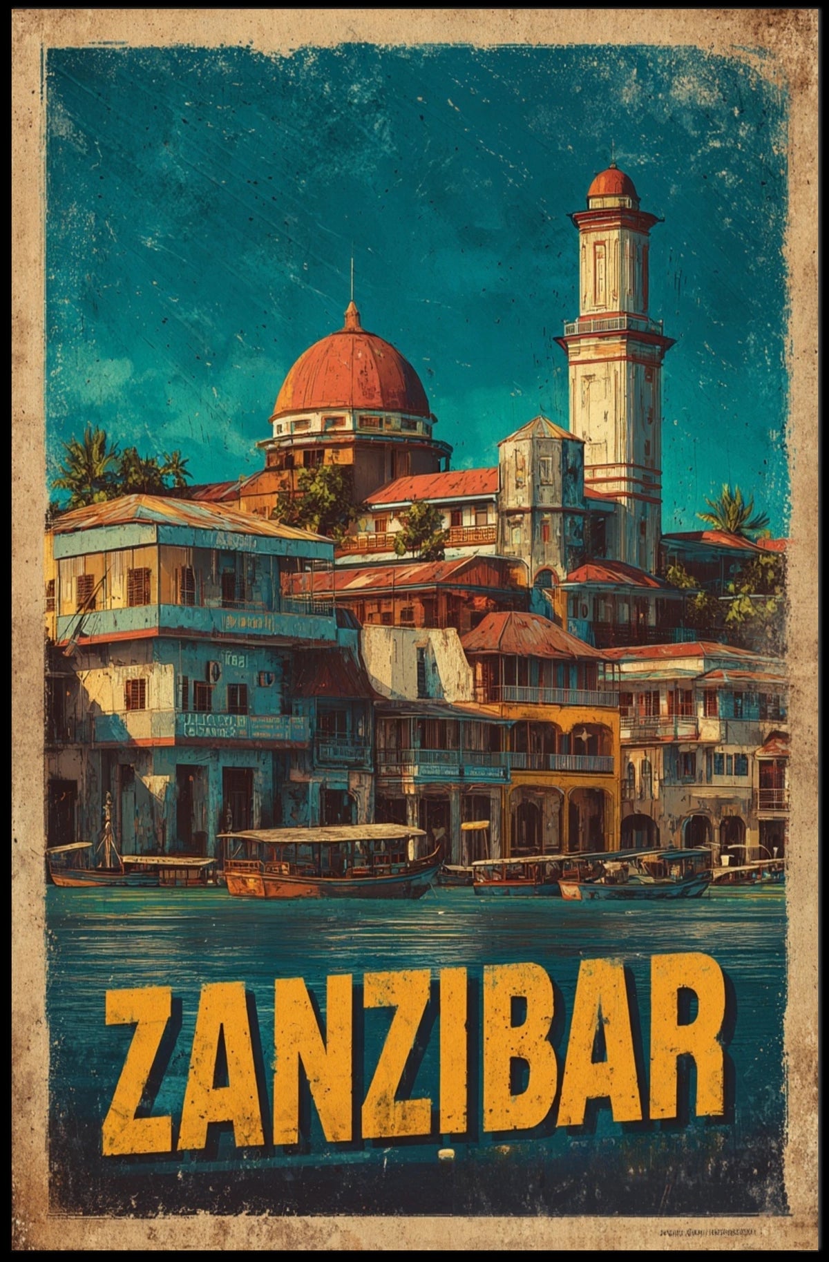 Zanzibar A Coastal Haven Poster