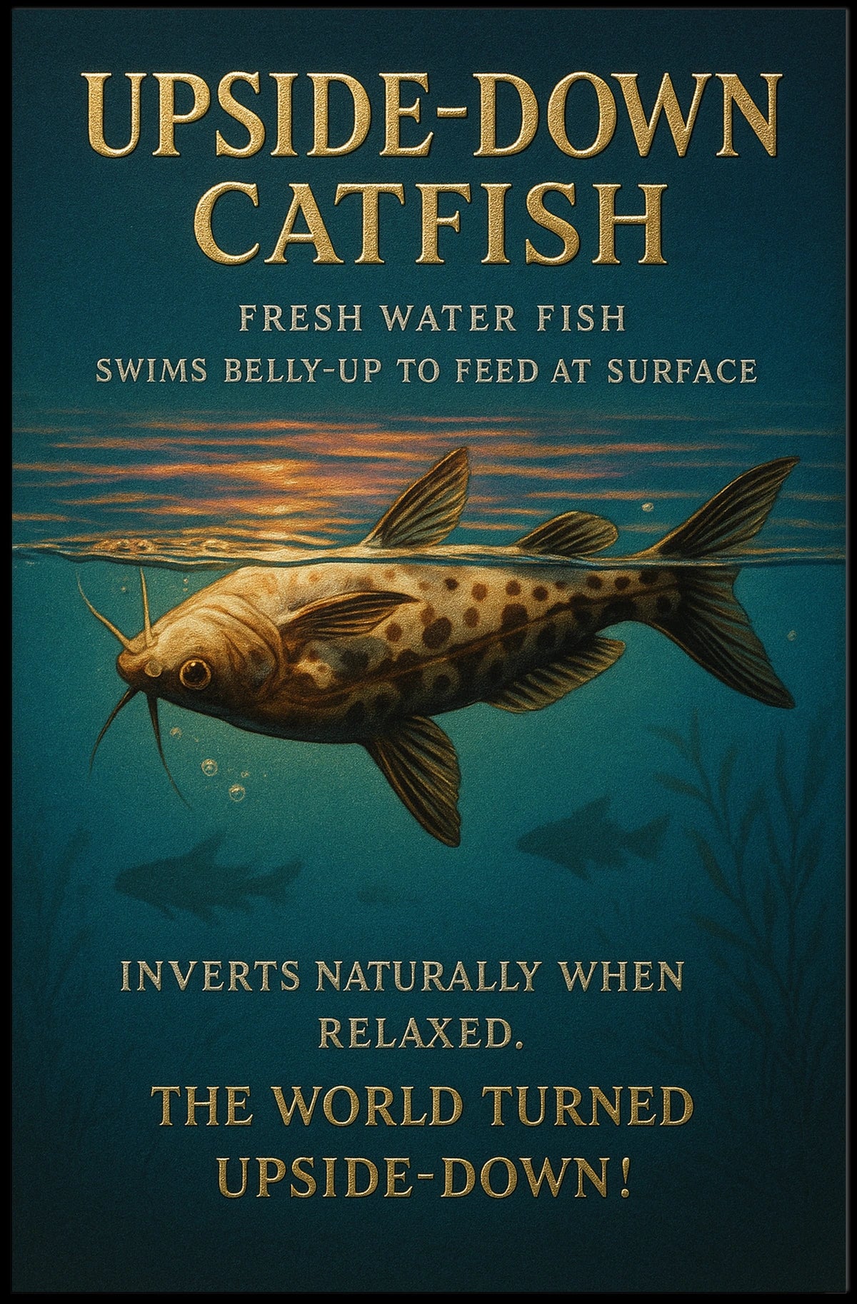 Upside-Down Catfish Poster