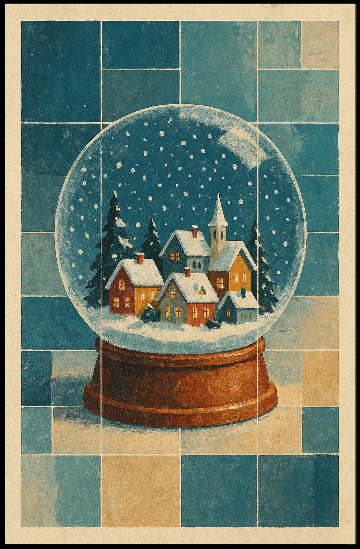 Winter Wonderland In A Snow Globe Poster
