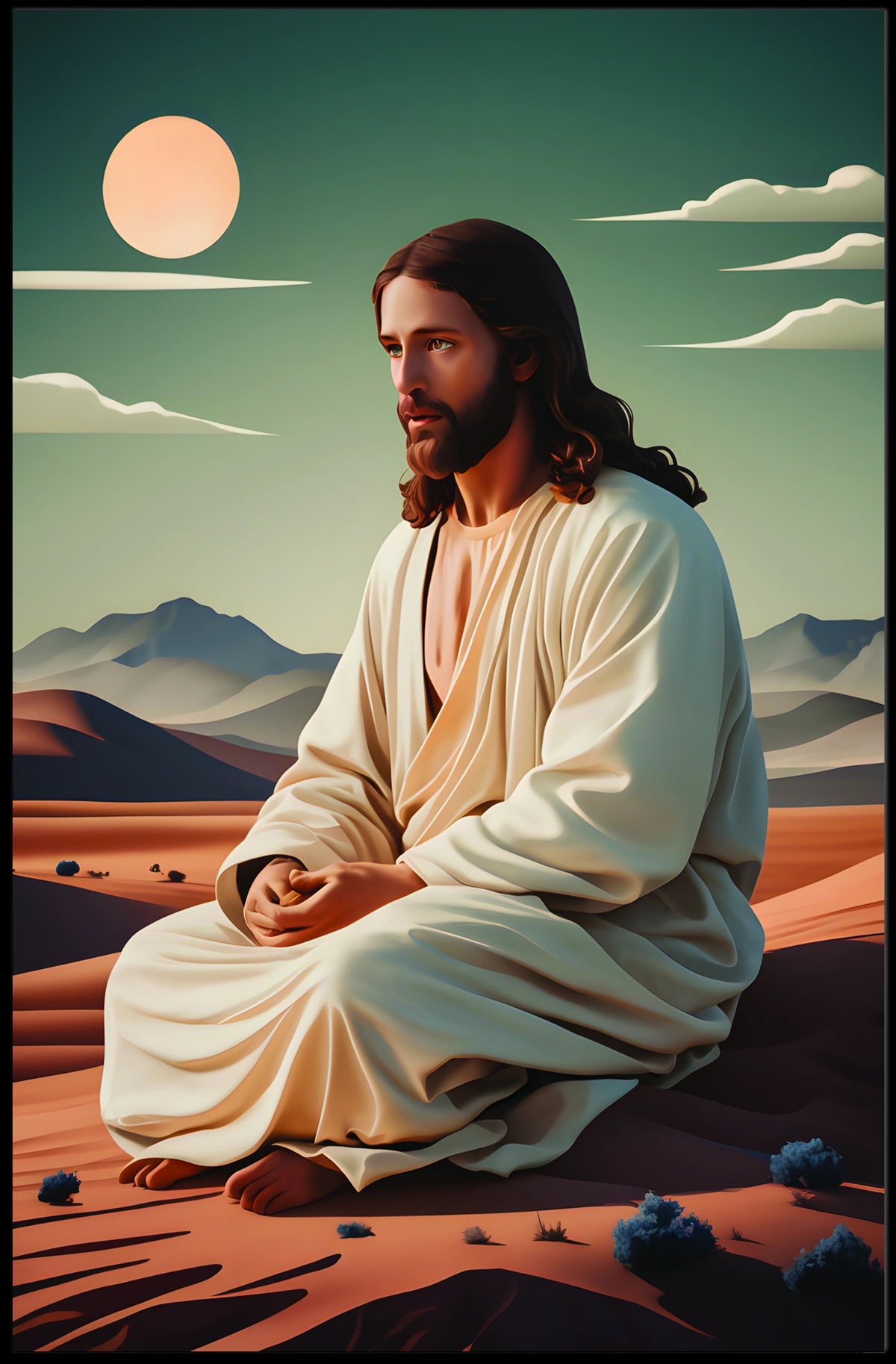 Serenity in the Desert Poster