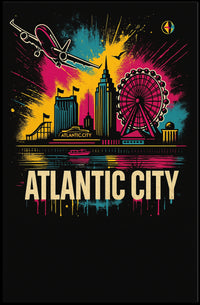 Atlantic City Skyline Poster