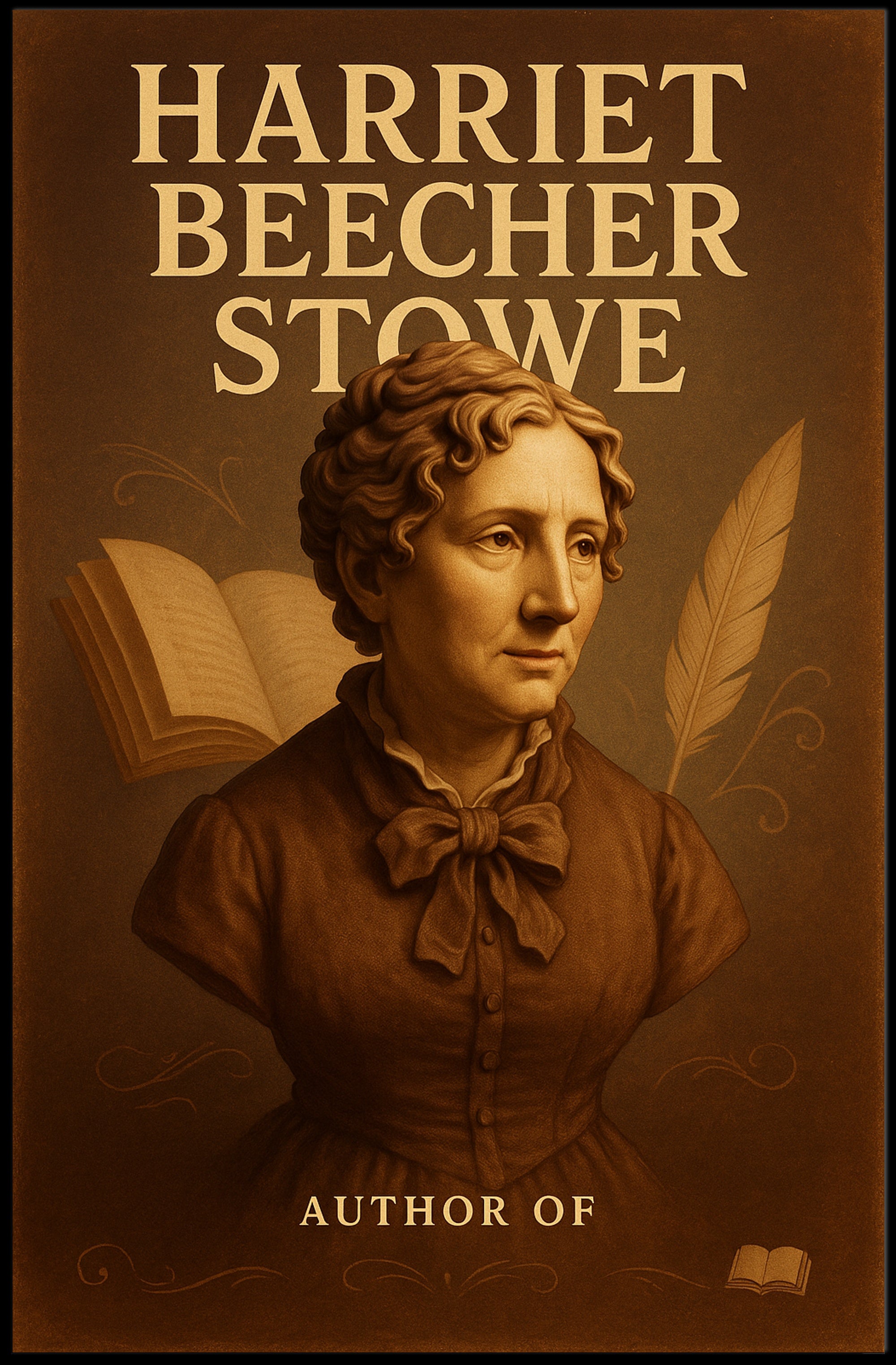 Harriet Beecher Stowe Vintage Historical or Presidential Poster