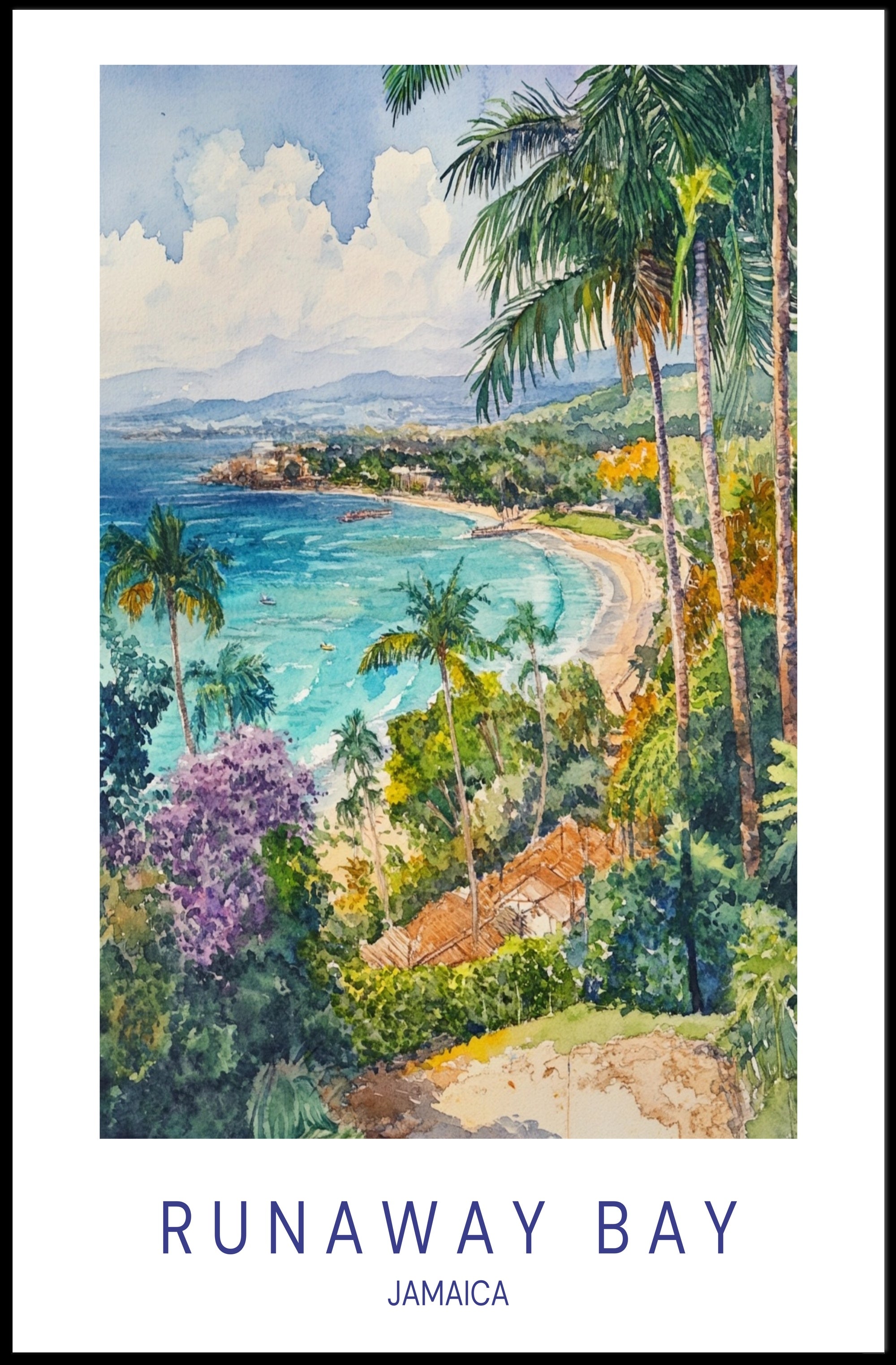 Runaway Bay Paradise Poster PosterGoat
