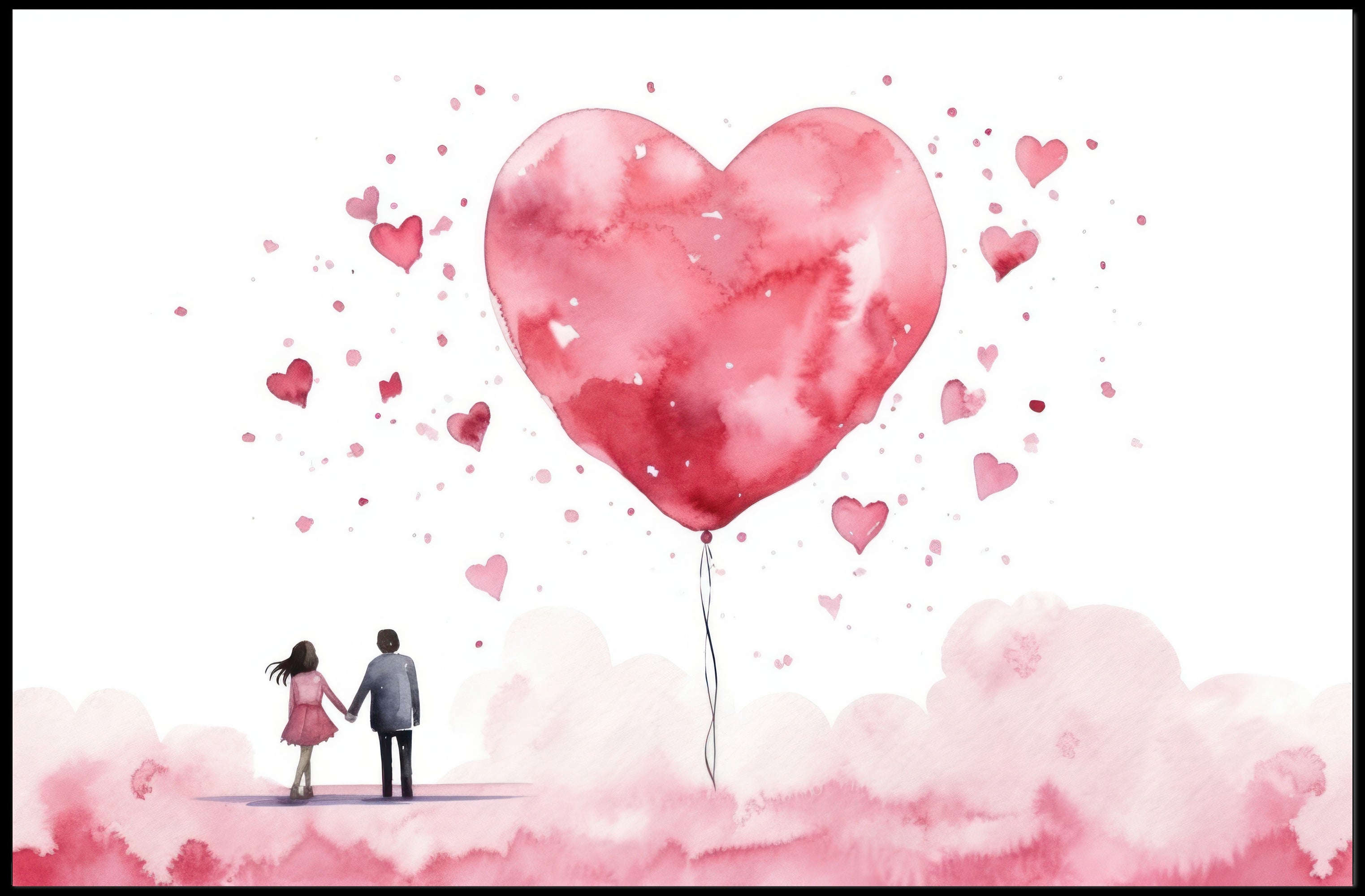 Love in Watercolors Poster