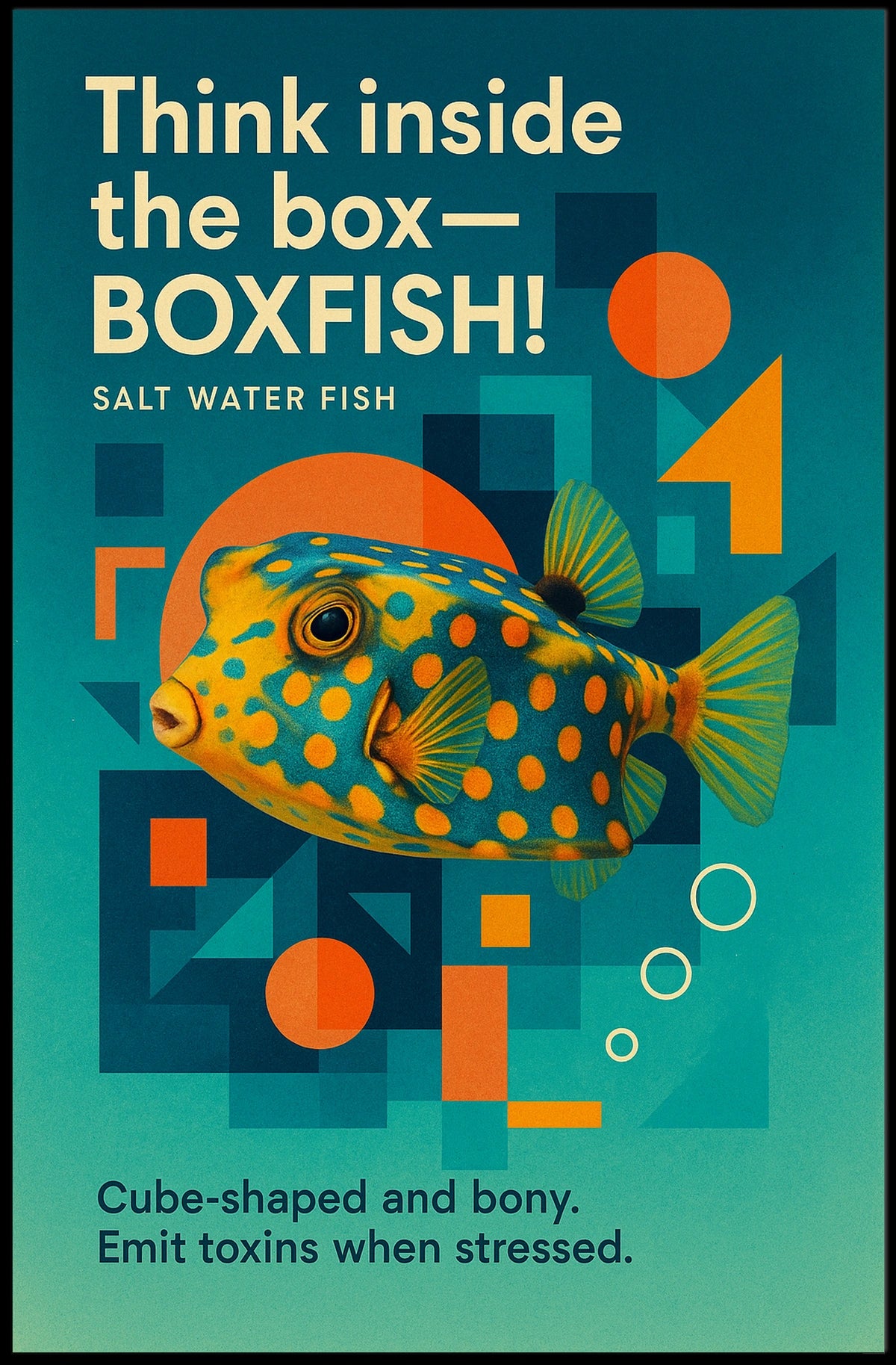Think Inside the BoxBoxfish Poster