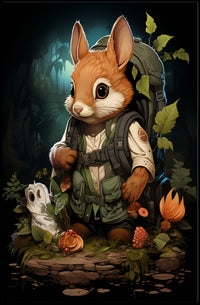 Adventurous Woodland Wanderer Poster