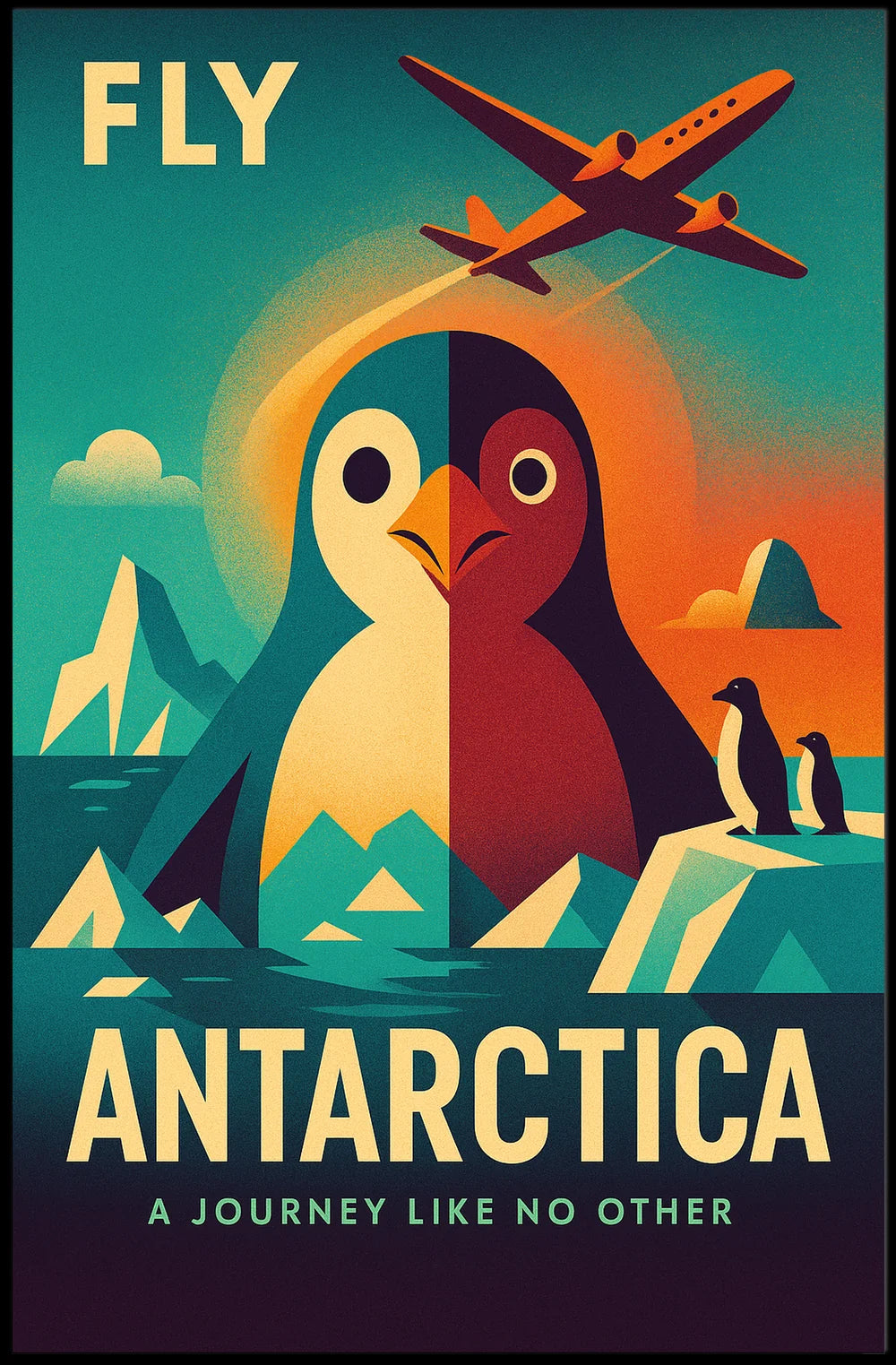 Antarctica Adventure Vintage Travel Art Poster PosterGoat