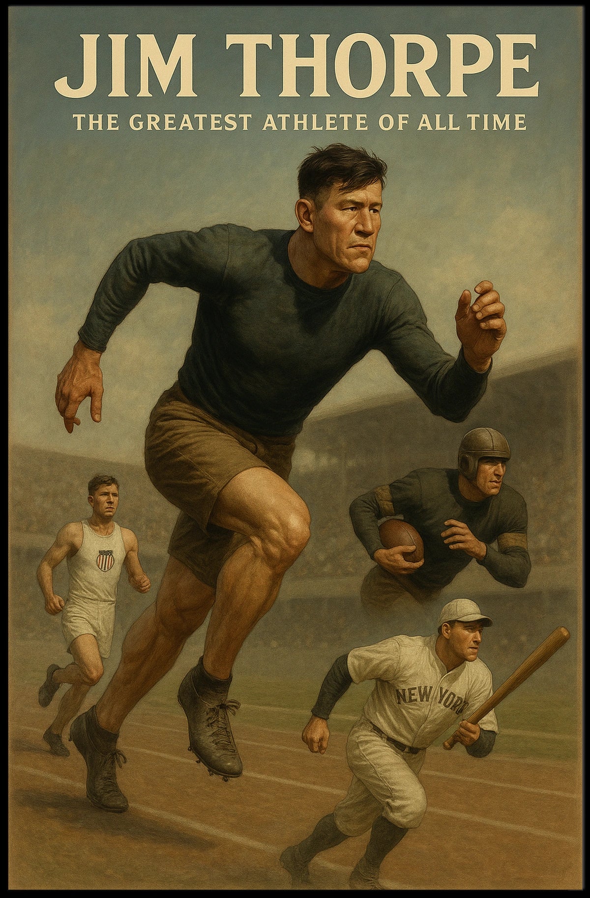 Jim Thorpe The Greatest Athlete Of All Poster