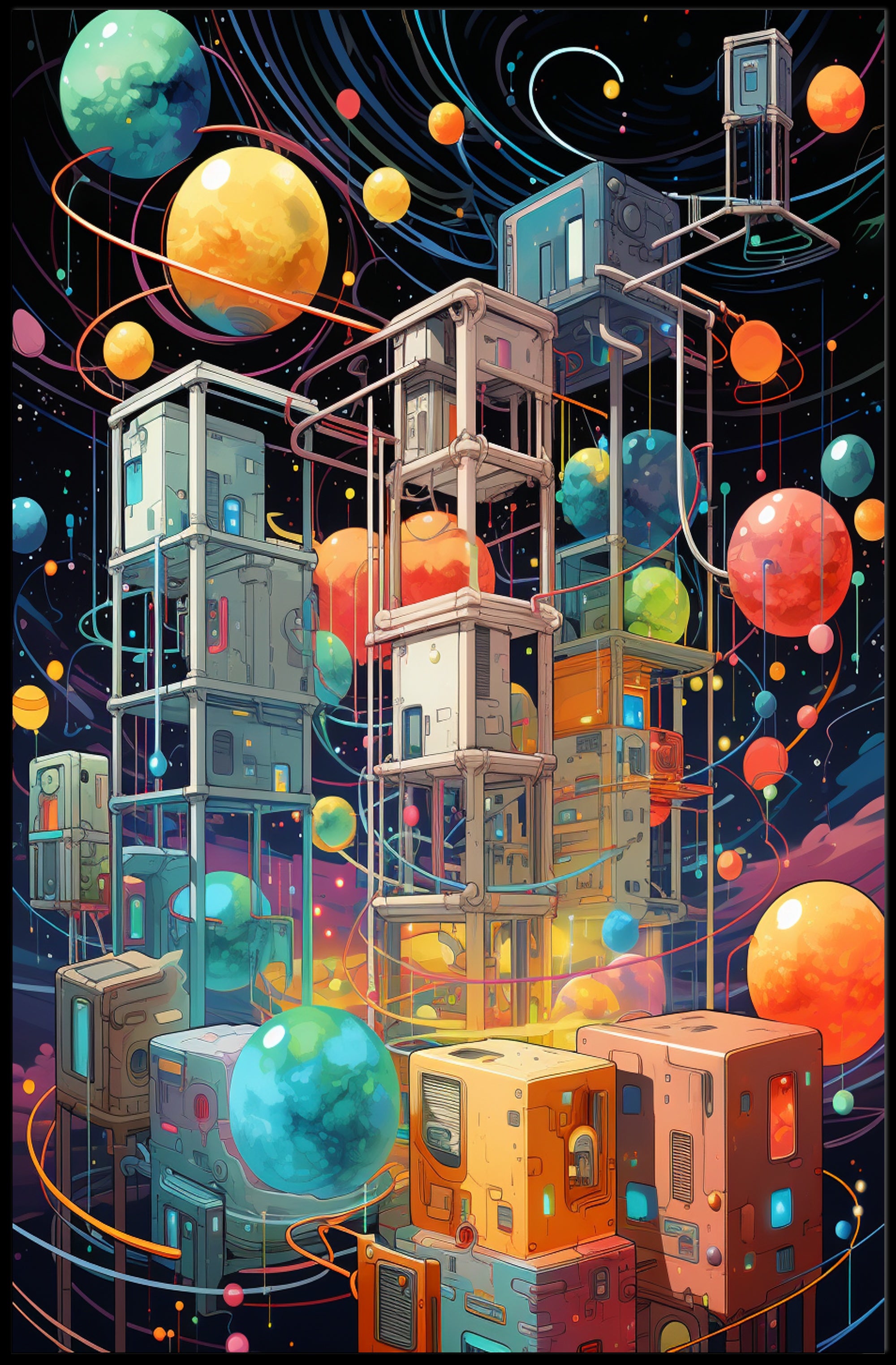 Cosmic Architecture Poster PosterGoat