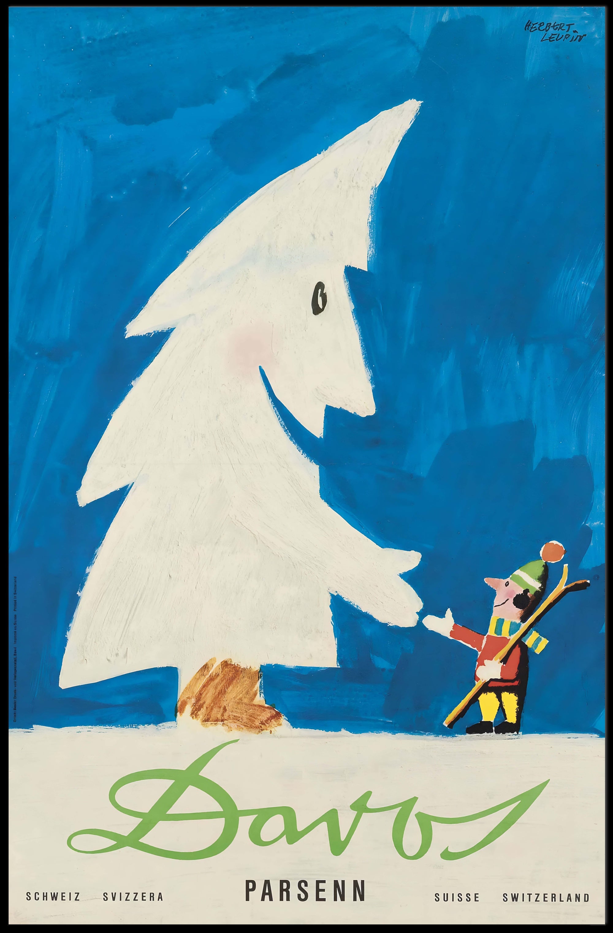 Davos Winter Adventure in Travel Poster PosterGoat