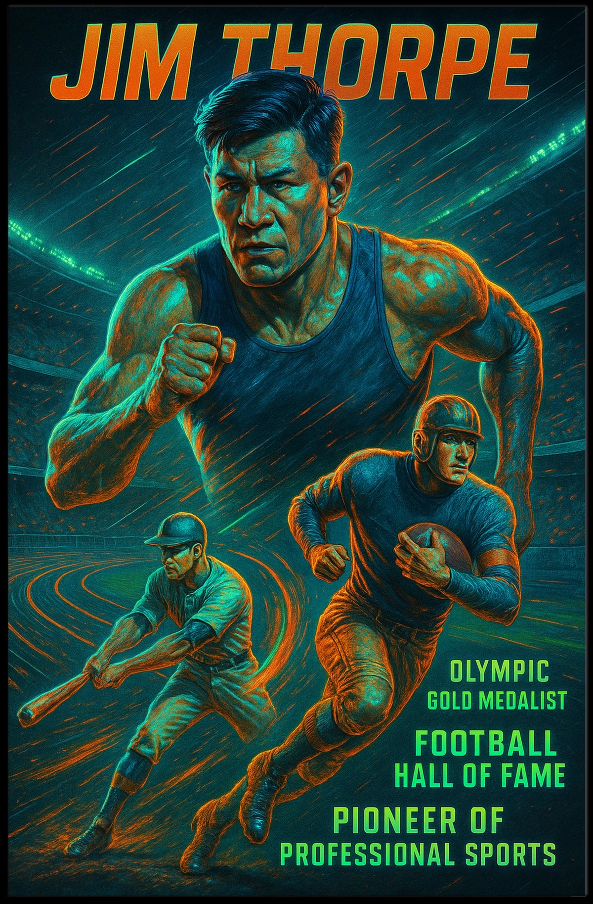 Jim Thorpe A Legacy of Athletic Excellence Poster