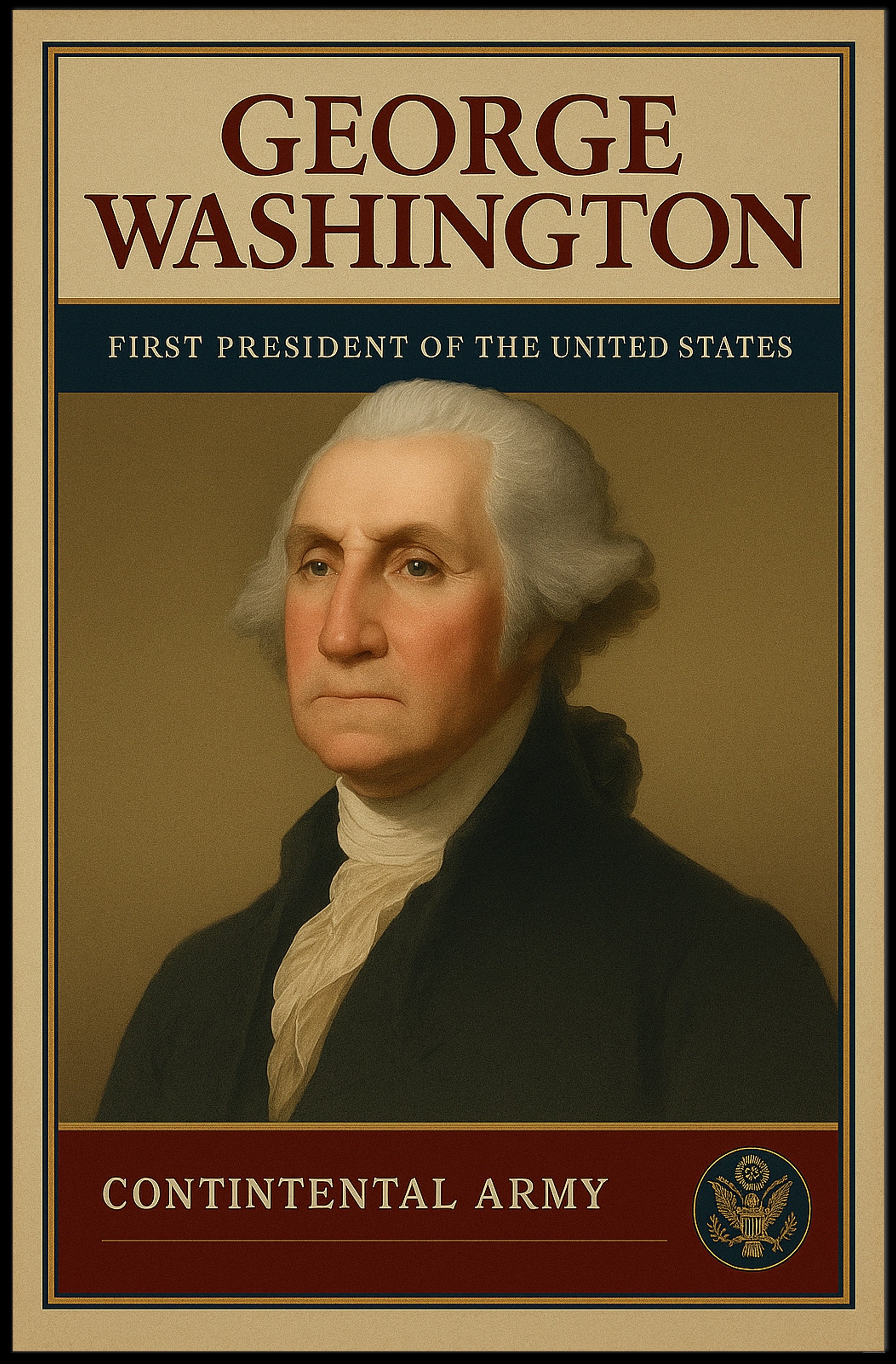 Patriotic Leader Portrait: Historical or Presidential Poster PosterGoat
