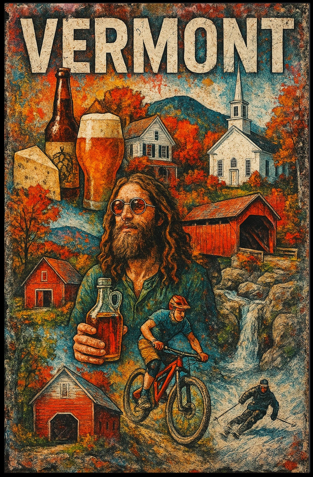 Vermont Adventure Poster