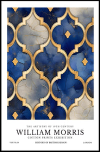 William Morris Cotton Prints Exhibition Poster