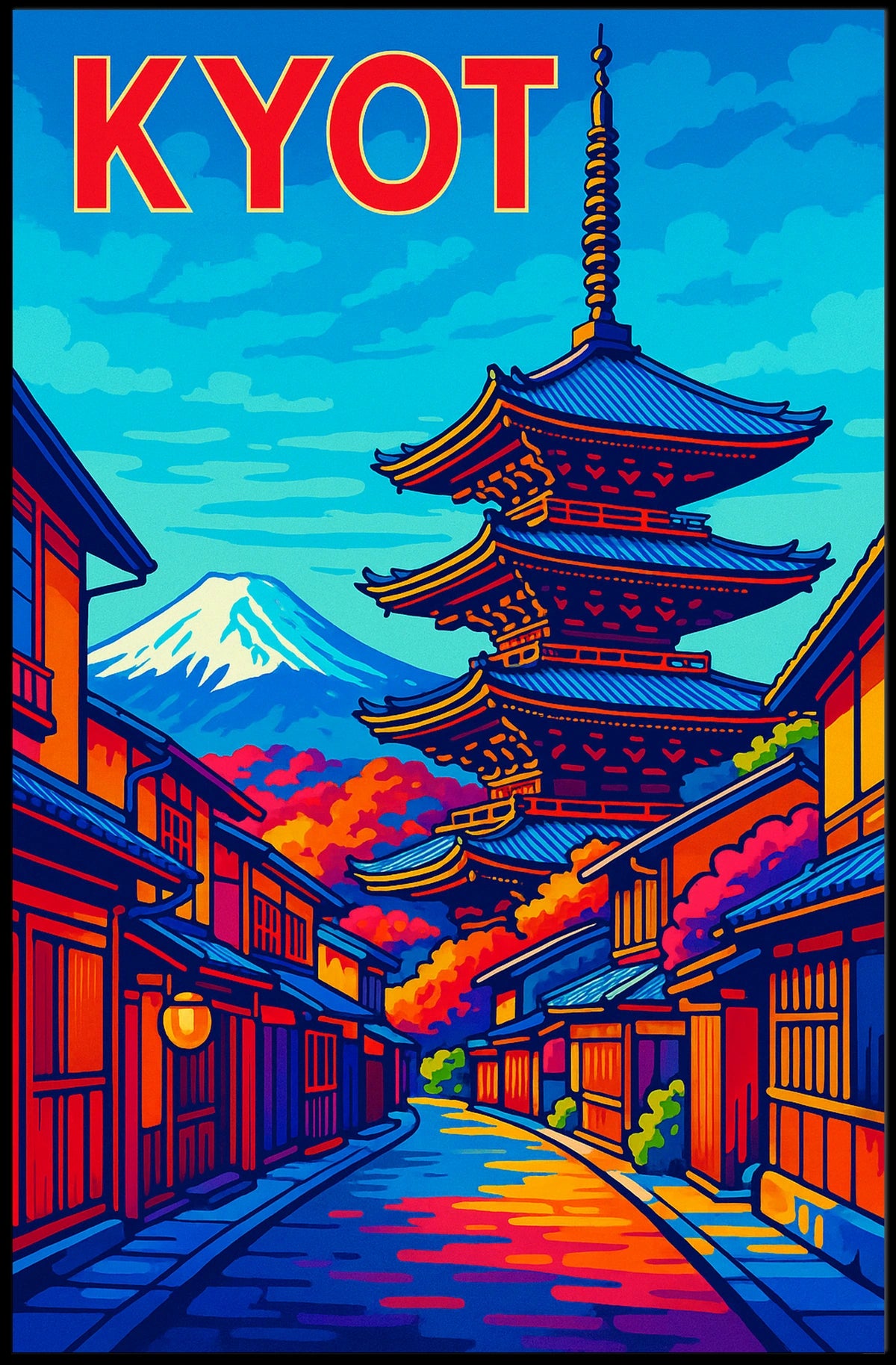 Kyoto Vibrance Poster