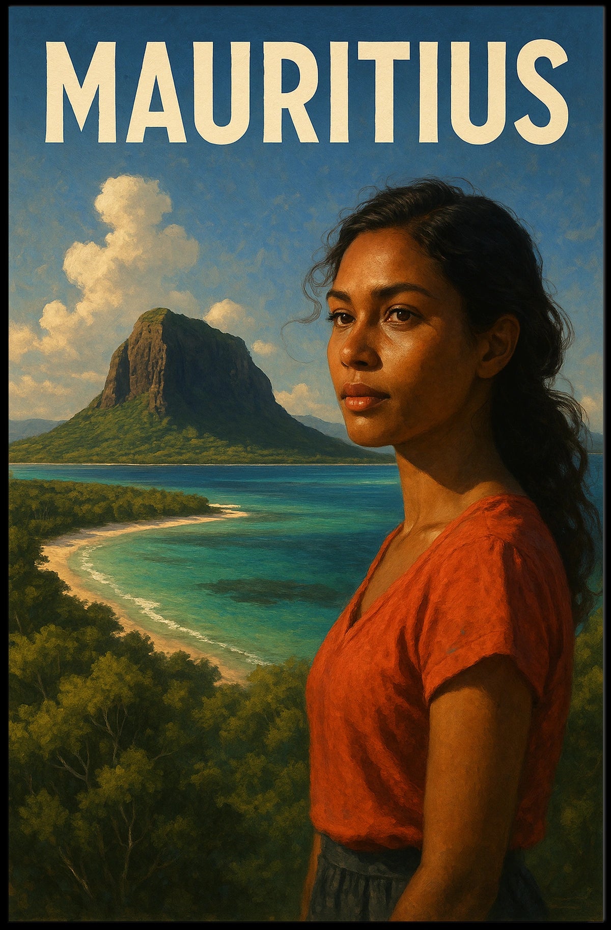 Mauritius Island Serenity Poster
