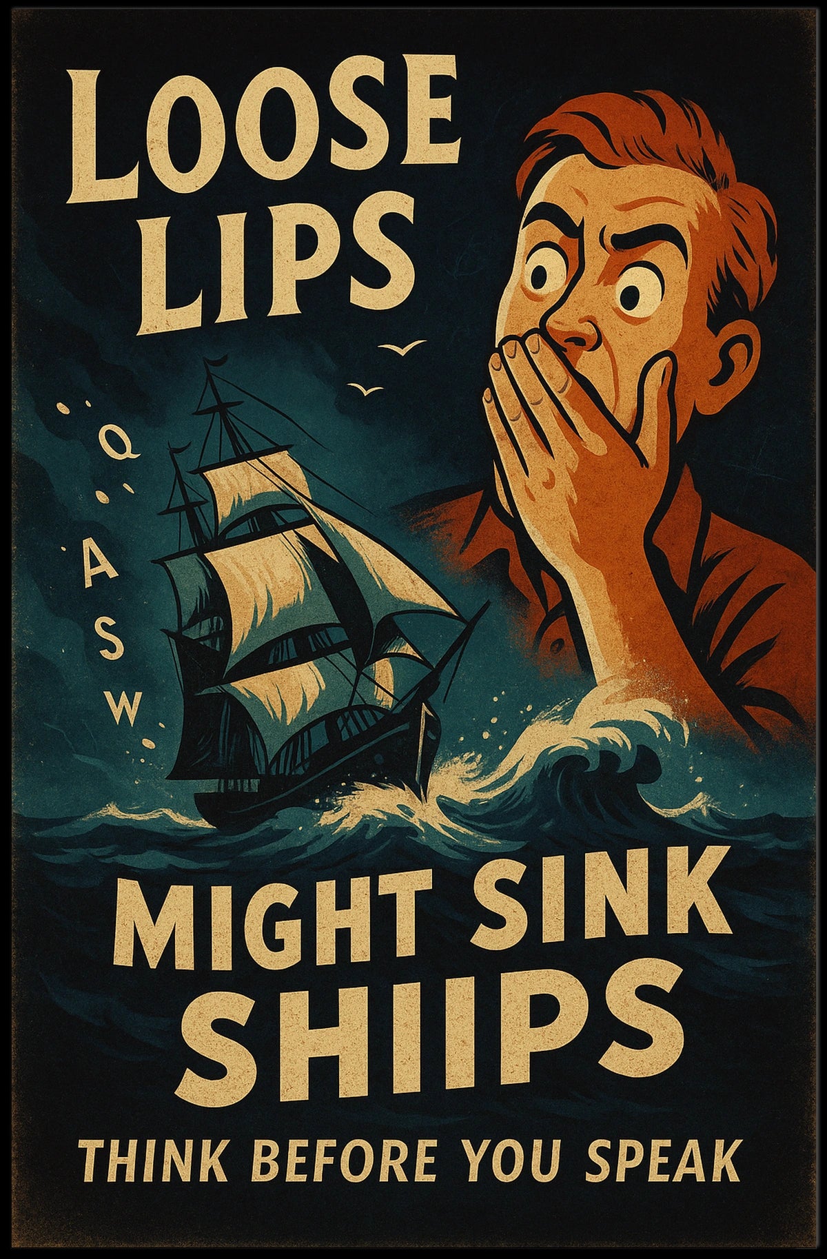 Loose Lips Might Sink Ships Poster