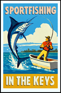 Sportfishing in the Keys Poster PosterGoat