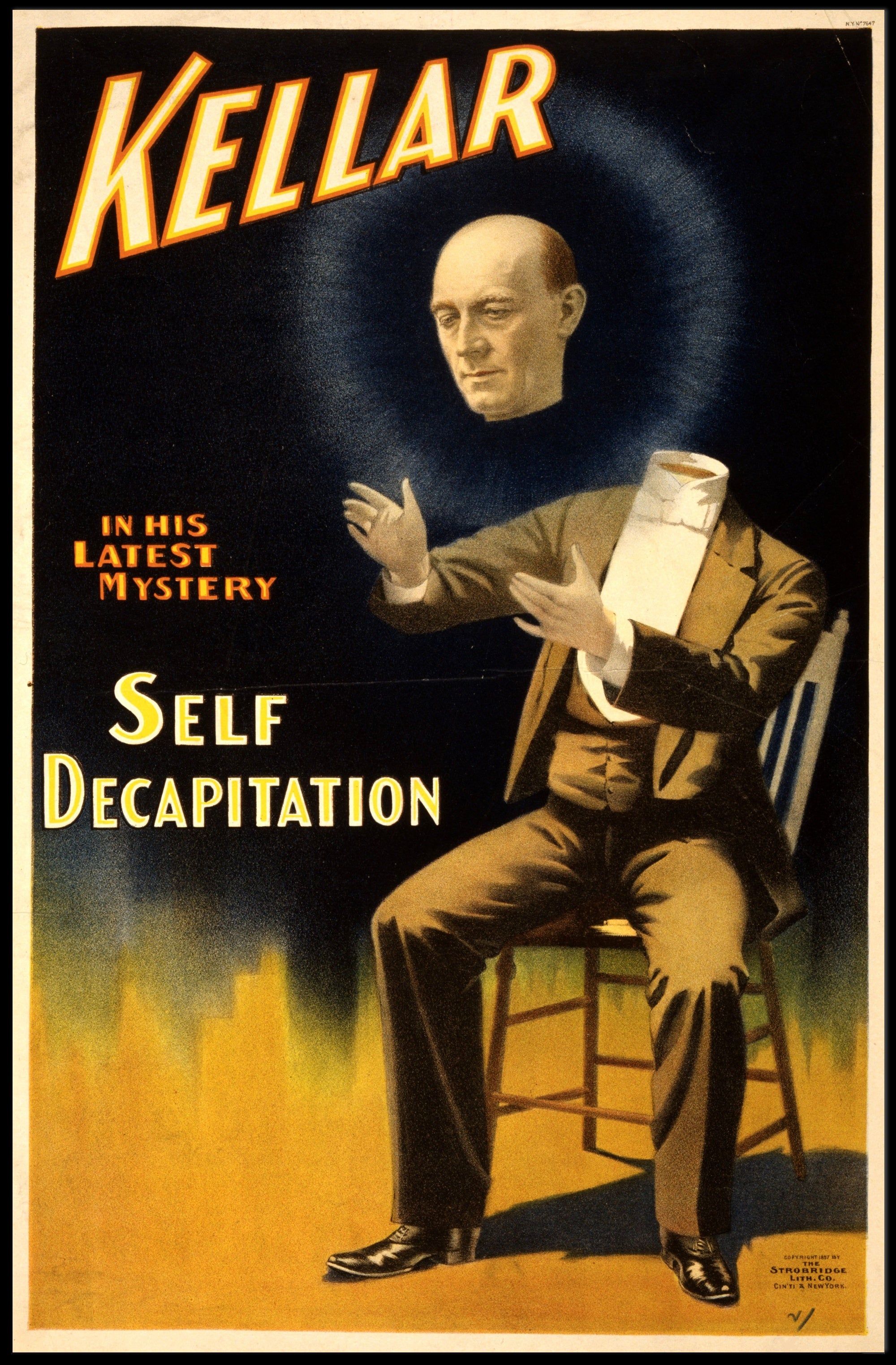 Magic Illusion Vintage Poster for Theatrical Mystery Lovers