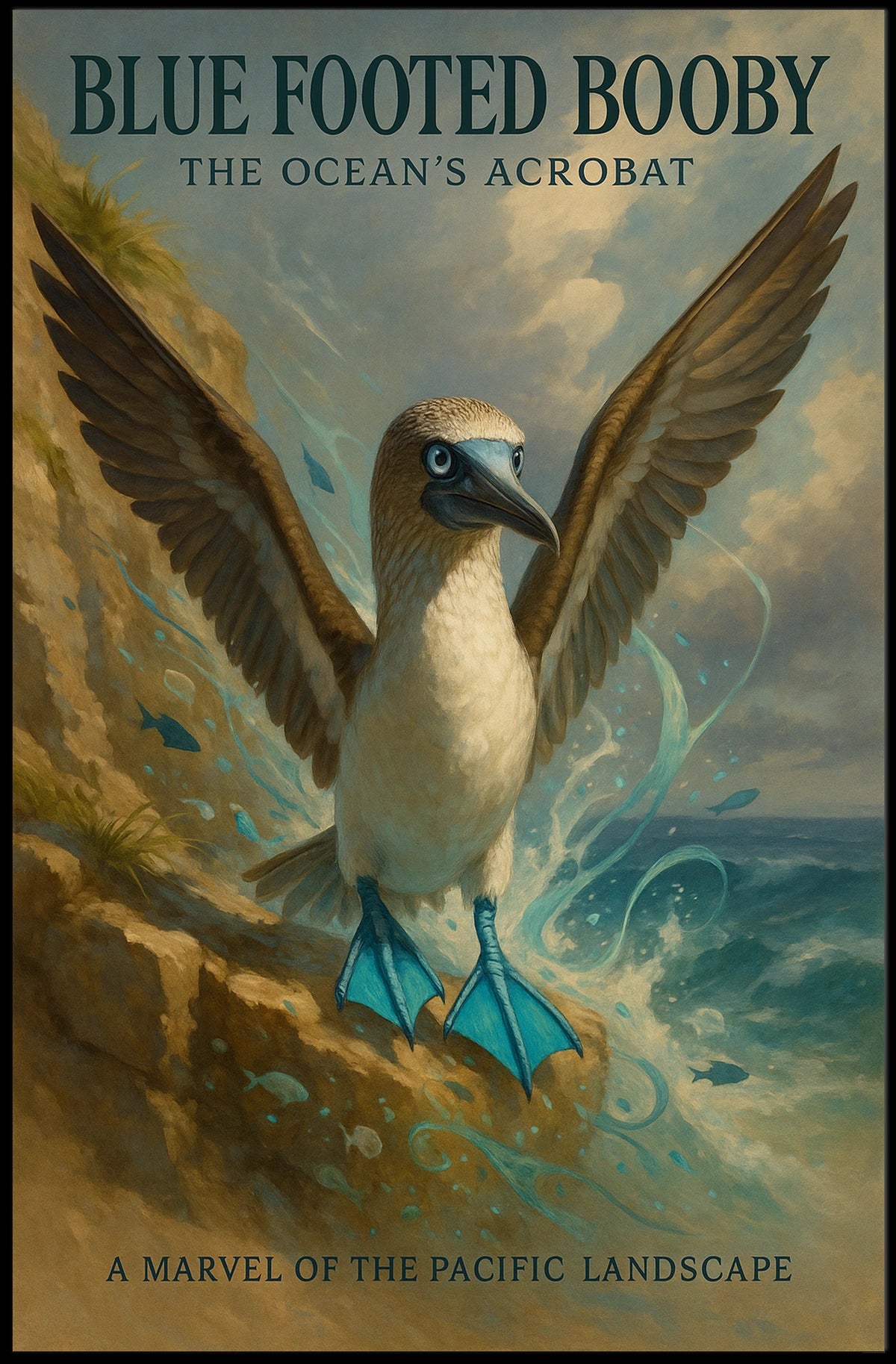 Blue Footed Booby The Oceans Acrobat Poster
