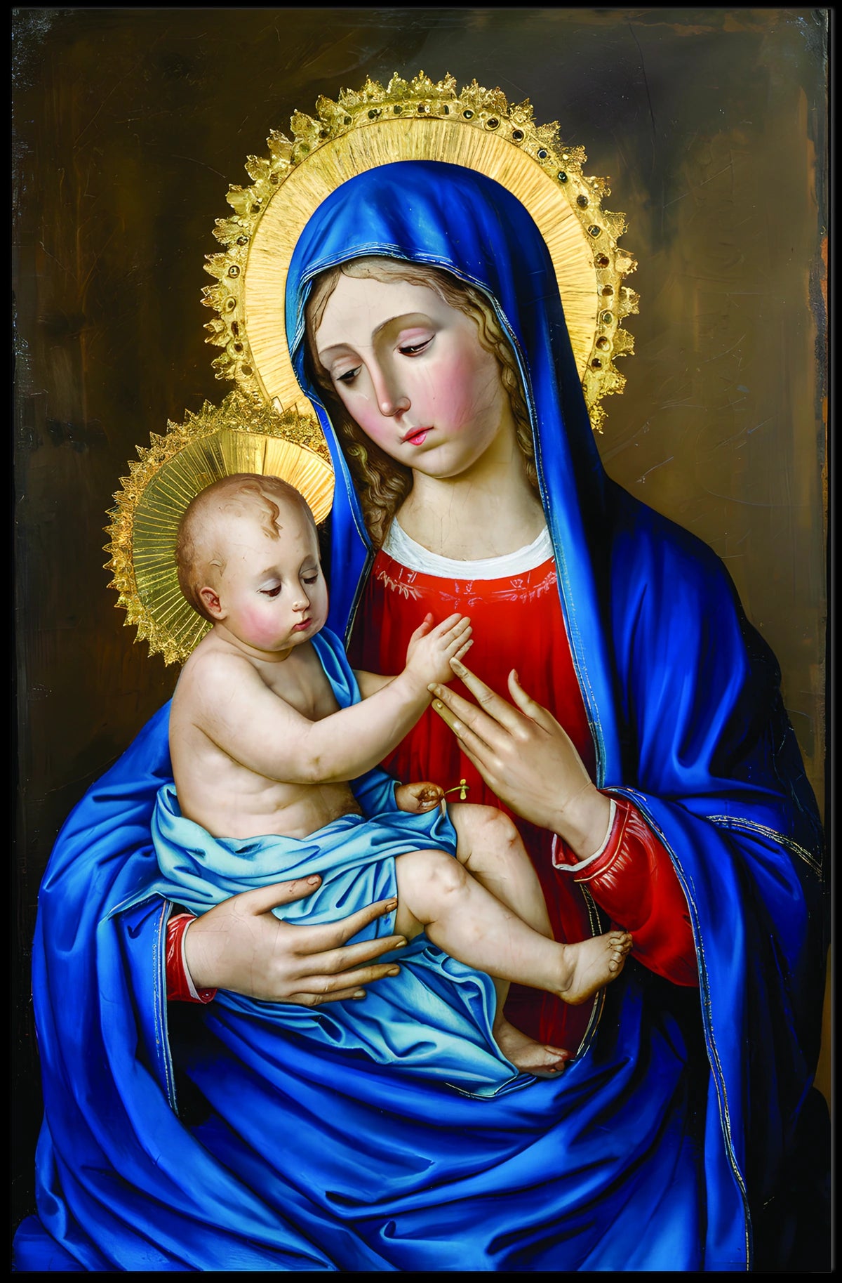 Mary and Jesus Poster