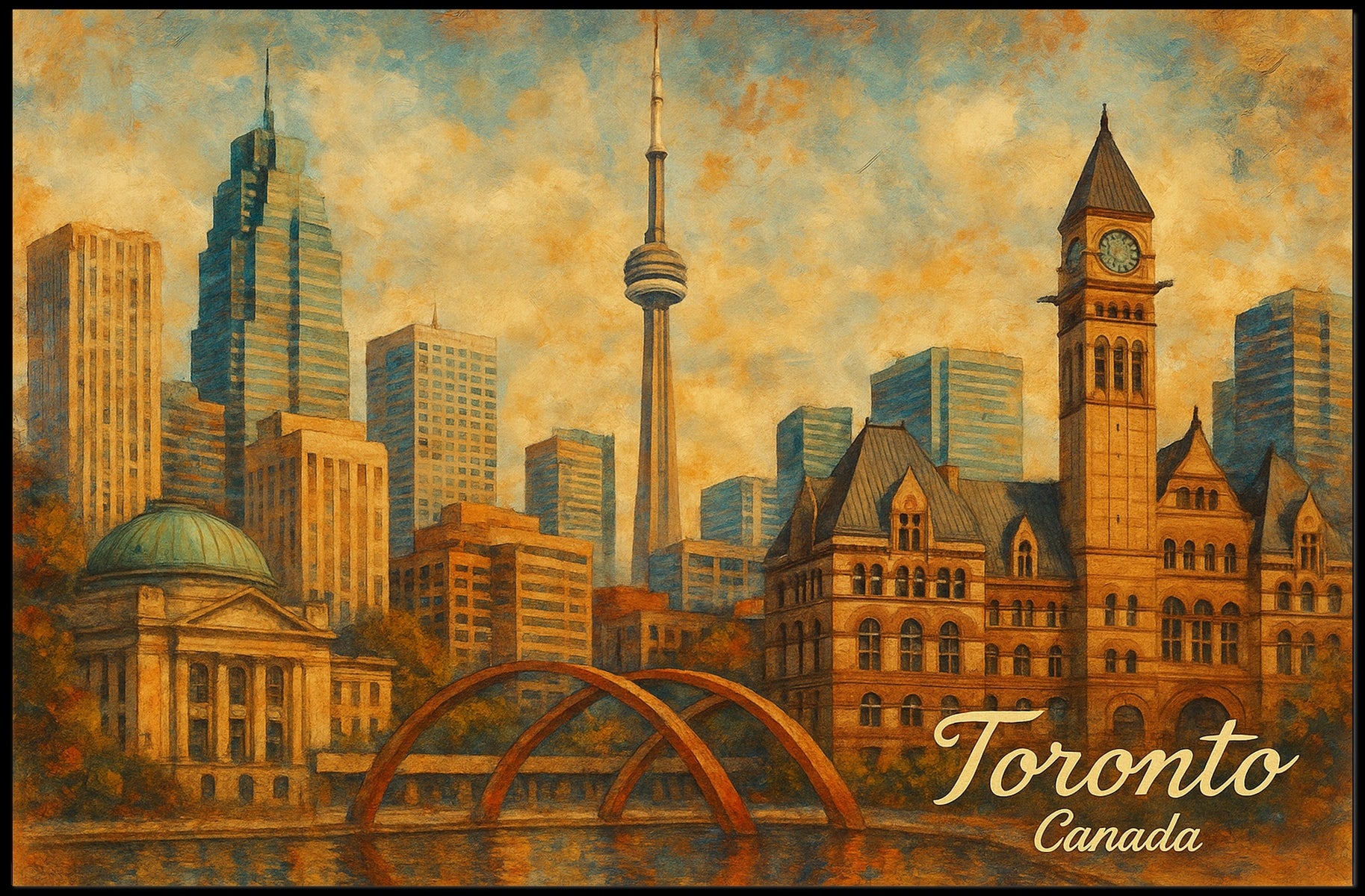 Toronto Skyline Poster