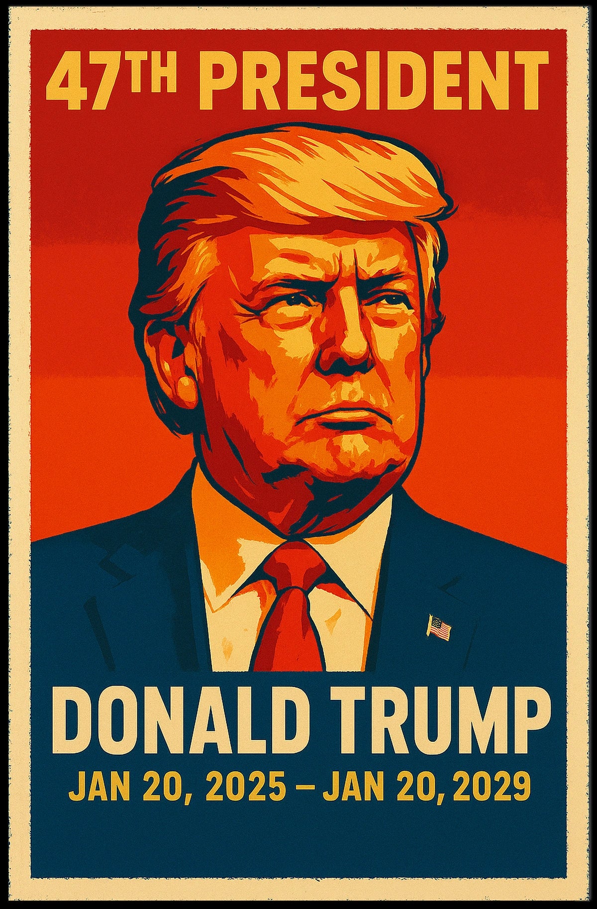 Donald Trump 47Th President Poster