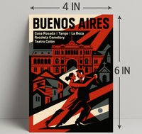 Buenos Aires Highlights Wall Art Print PosterGoat