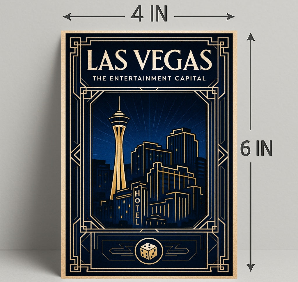 Las Vegas The Entertainment Capital Poster PosterGoat