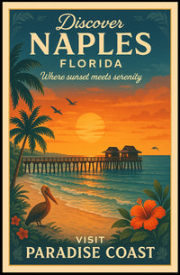 Discover Naples, Florida Poster
