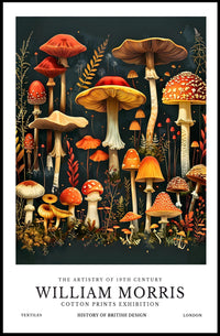 William Morris Cotton Prints Exhibition Poster