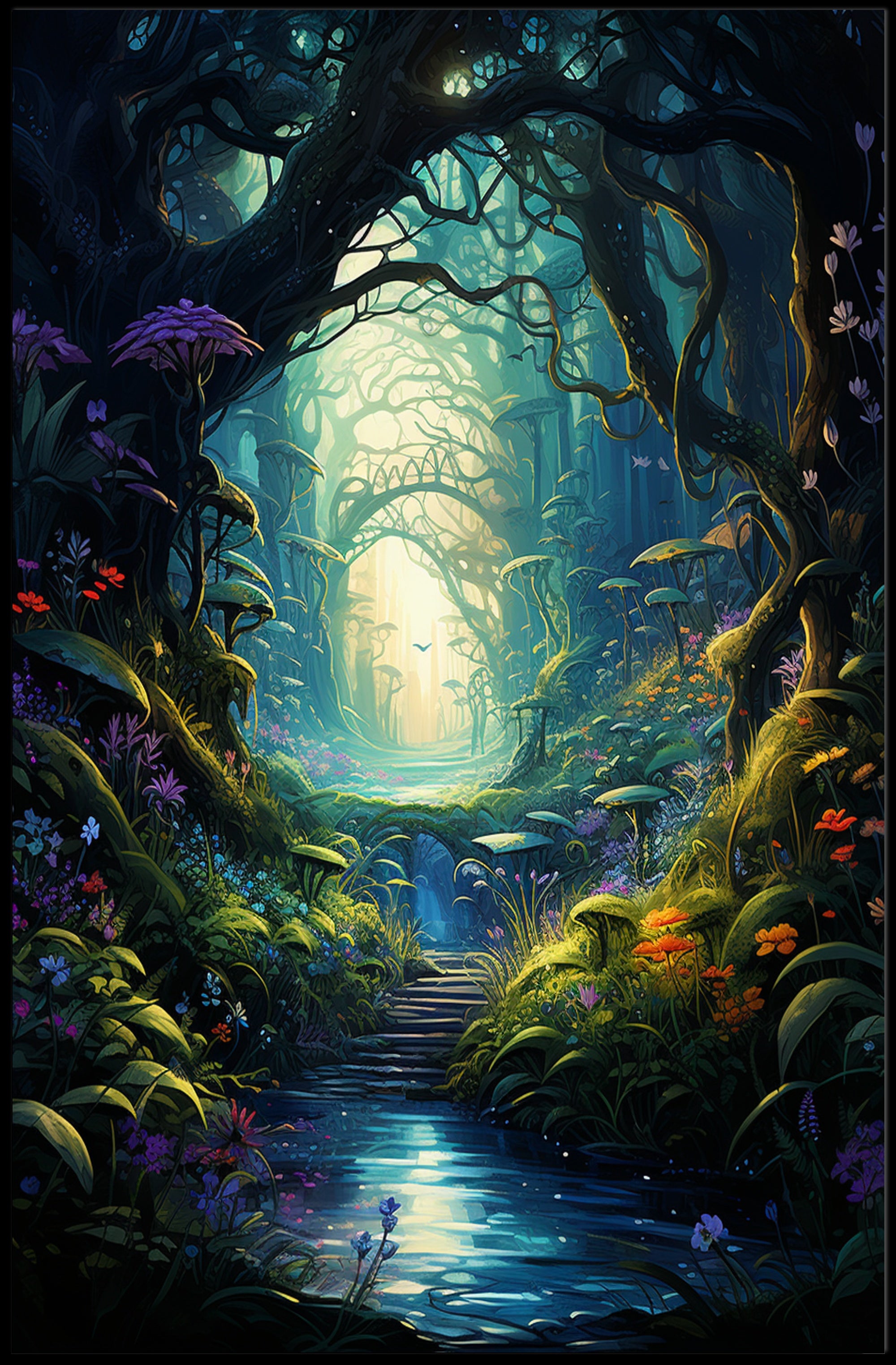 Enchanted Forest Pathway Poster