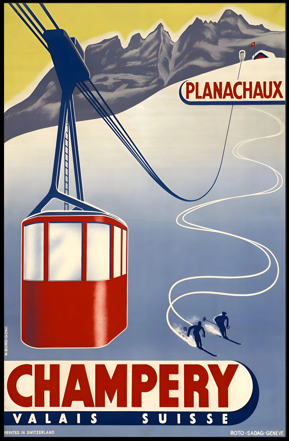 Champery Ski Resort Poster
