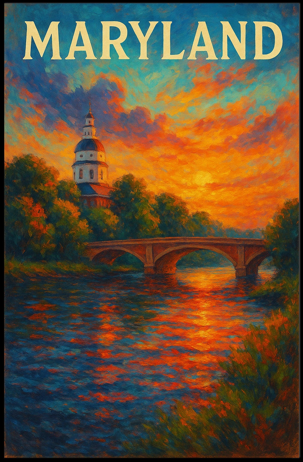 Maryland Sunset Poster