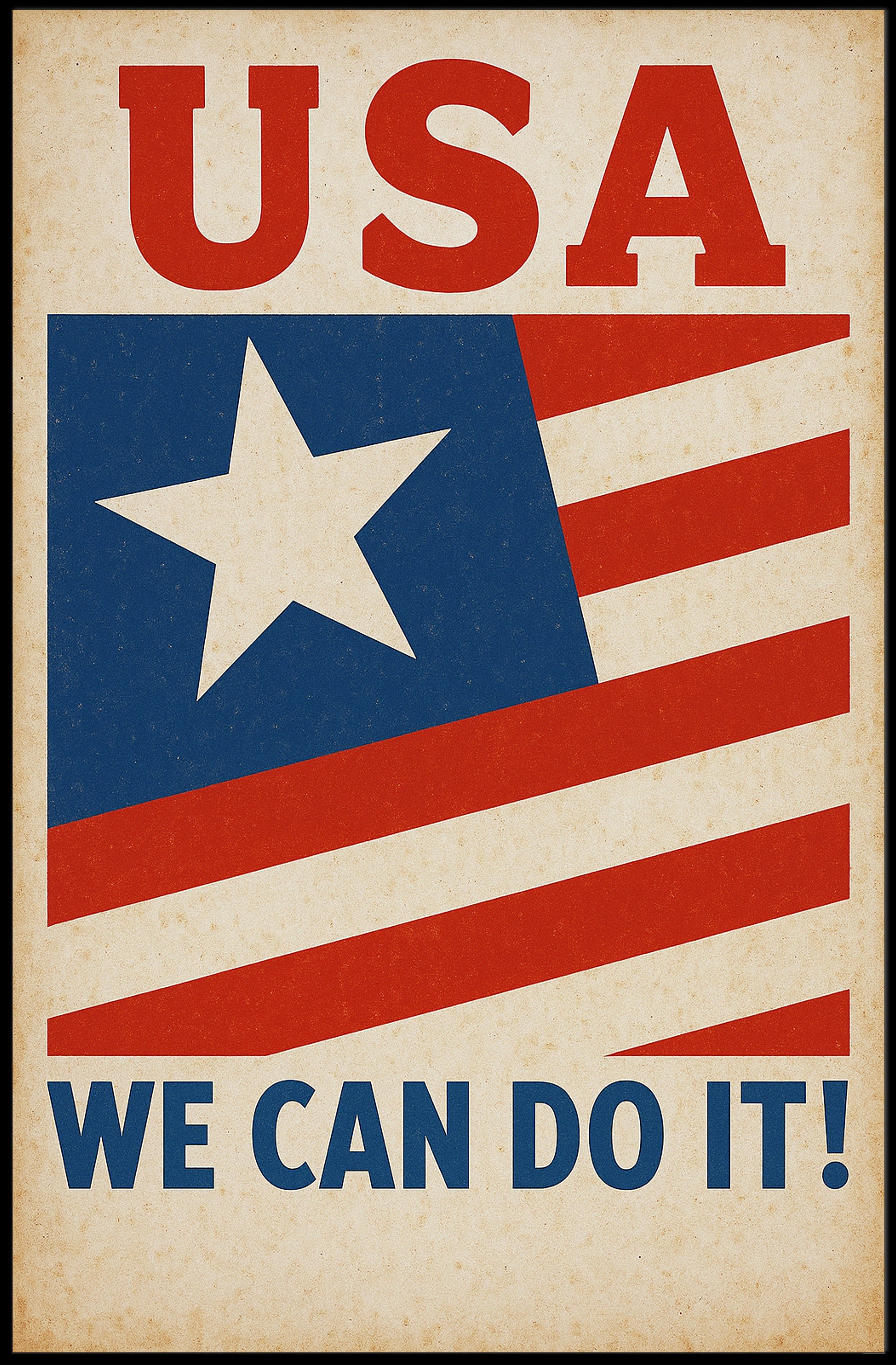 Patriotic Encouragement Poster PosterGoat
