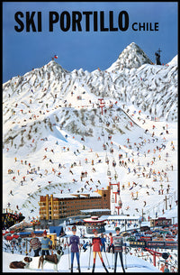 Ski Portillo Chile Vintage Travel Poster PosterGoat