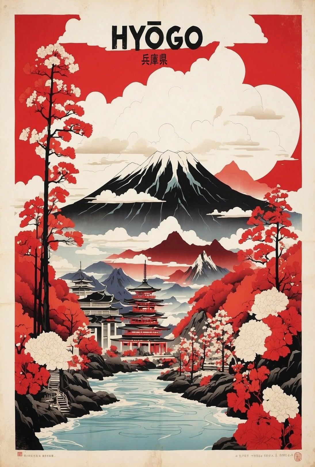 Hyogo Historical View Serene Cultural Heritage Poster