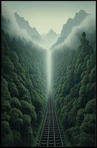 Journey Through The Misty Mountains Poster