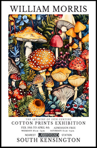 William Morris Cotton Prints Exhibition Poster