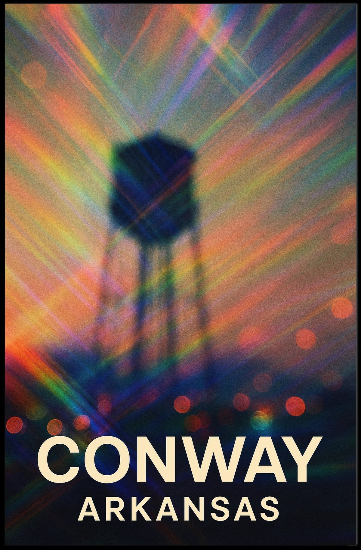 Conway Arkansas Scenic Minimalist Wanderlust Poster