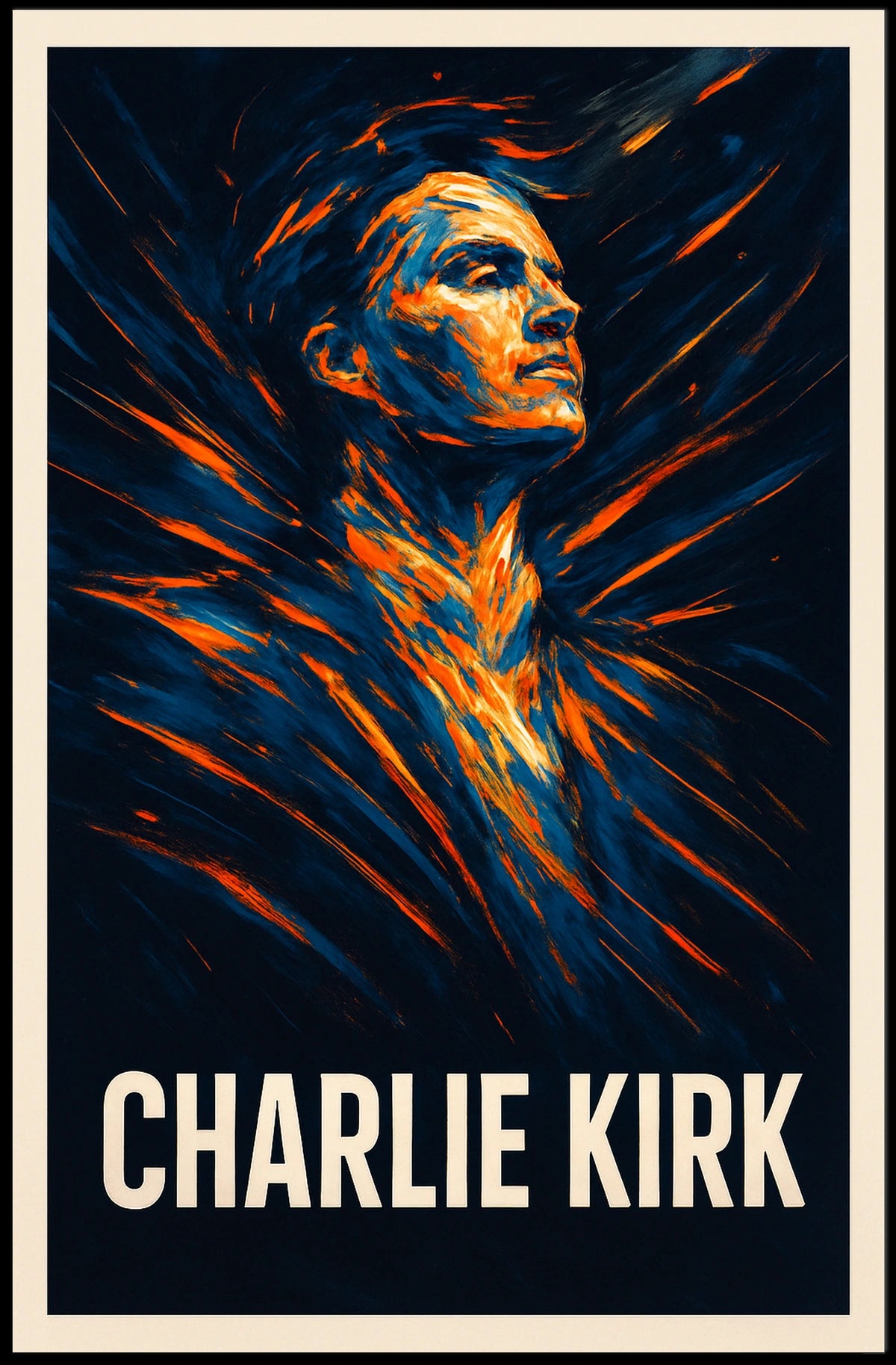 Charlie Kirk Visionary Portrait Poster
