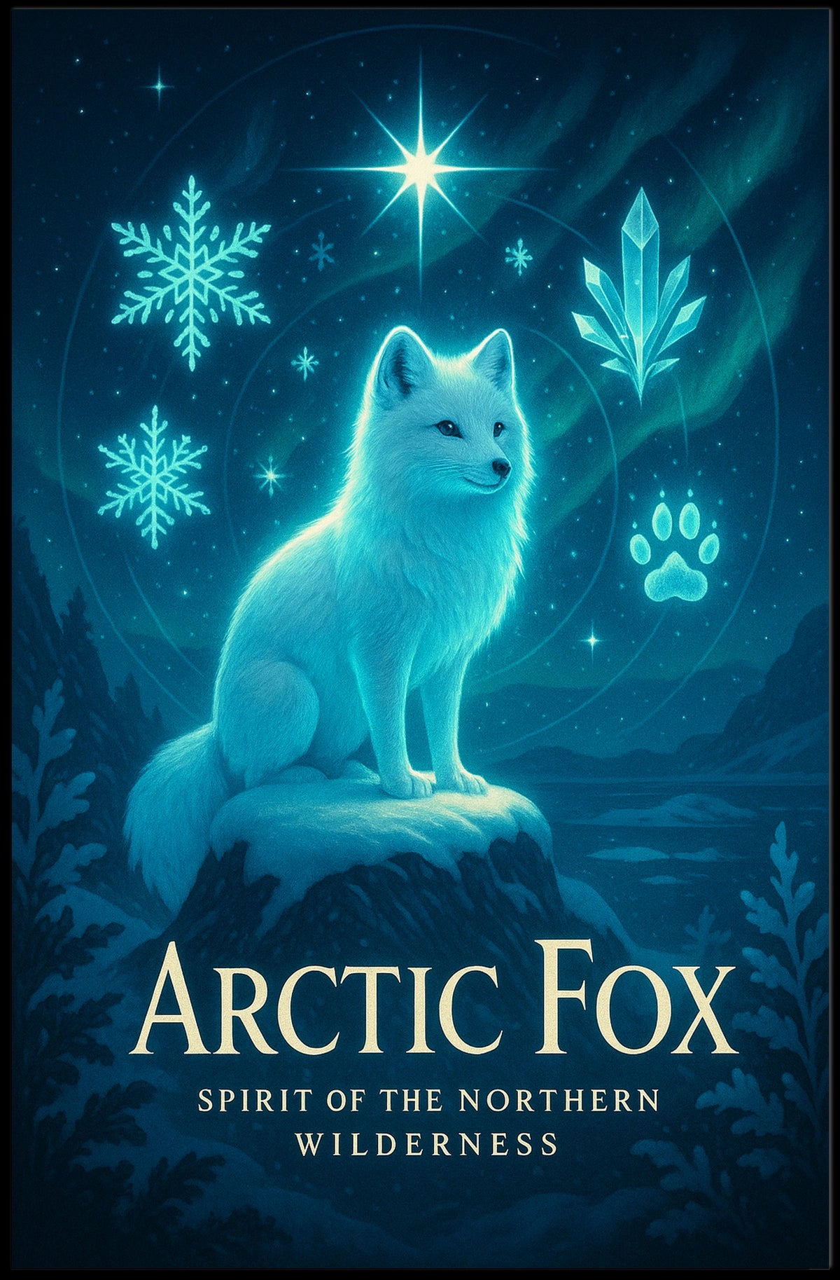 Arctic Fox Spirit of the Northern Wilderness Poster