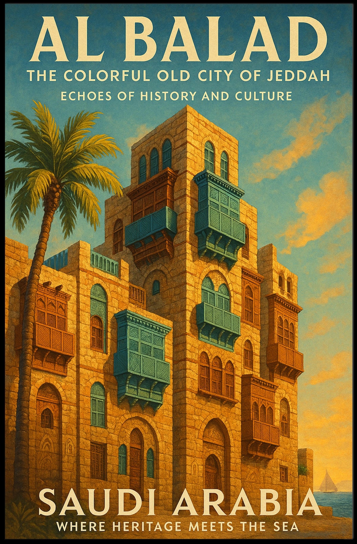 Al Balad The Colorful Old City Of Poster