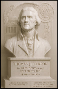 Thomas Jefferson Historical Vintage Presidential Poster