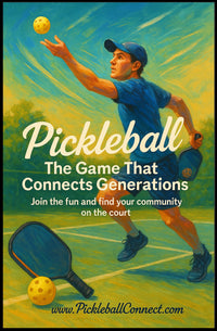 Pickleball Connecting Generations Poster