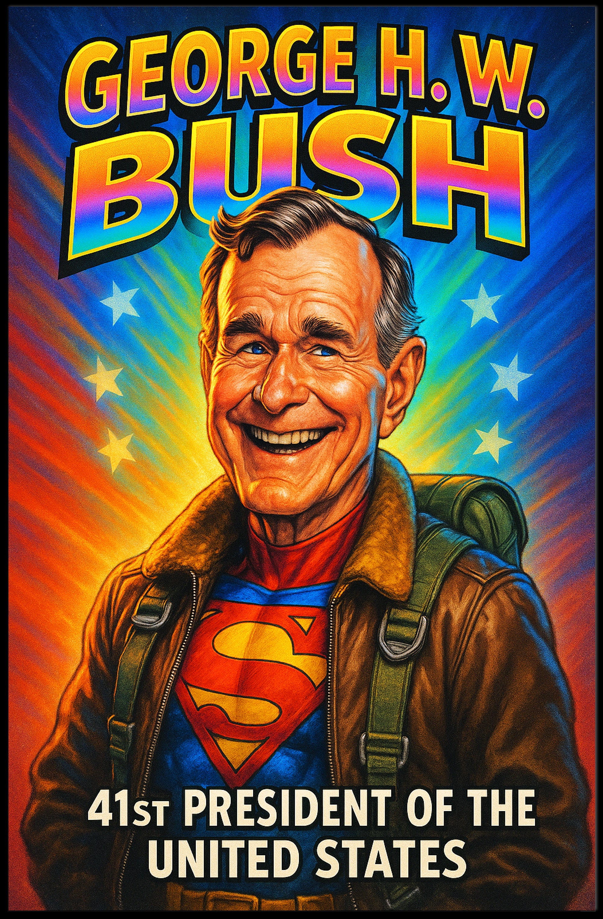 George H. W. Bush 41st President Poster PosterGoat