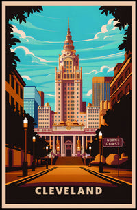 Cleveland Cityscape Poster