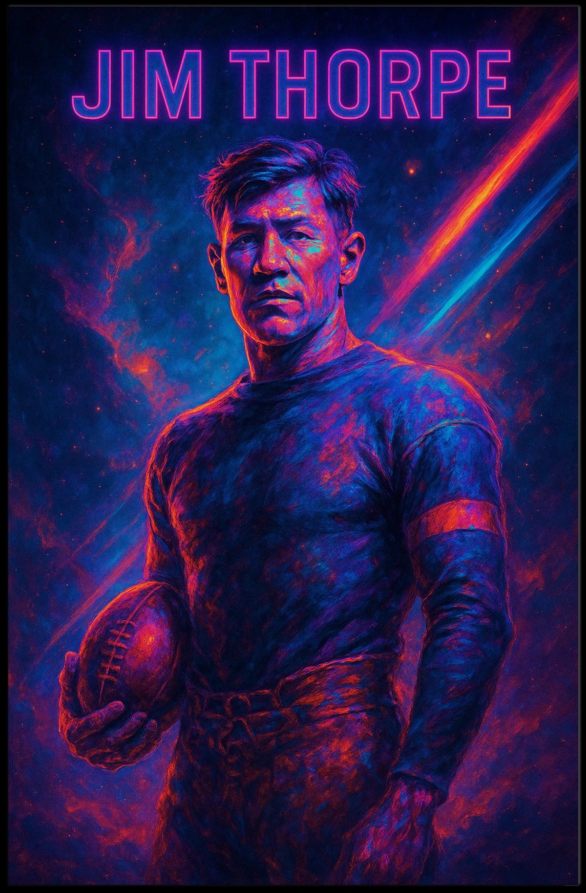 Jim Thorpe Legendary Athlete Poster