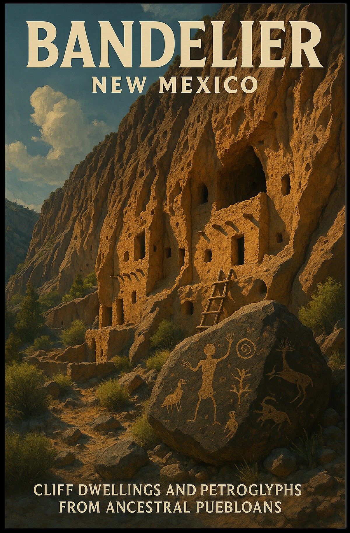 Bandelier National Monument Poster