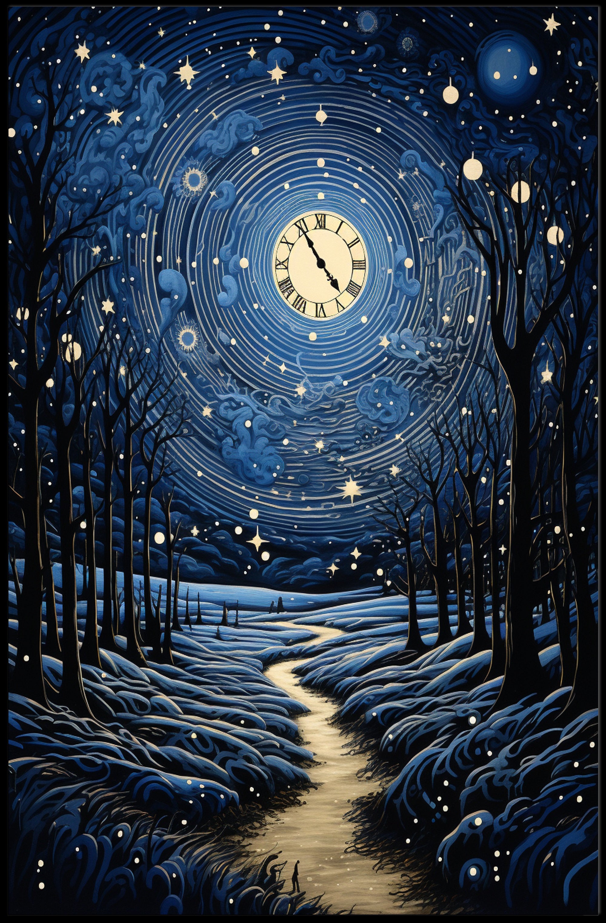 Celestial Nightscape Poster PosterGoat